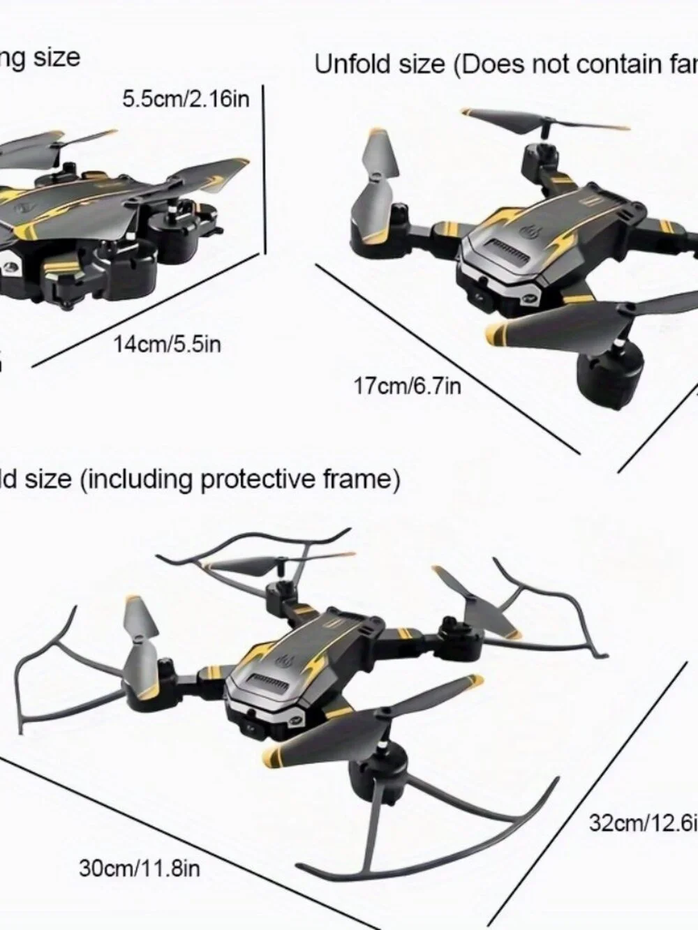 S6 Drone Blue or Orange Color Dual Cameras & Single Lens